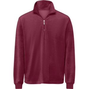 Sweater - Bordeaux - Katoen/Polyester - Ritssluiting - Lange Mouwen