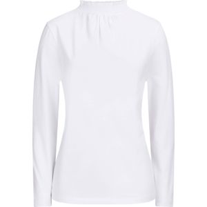 Classic Basics - Shirt - Ecru - Met Staande Kraag - Lange Mouwen - 100% Katoen