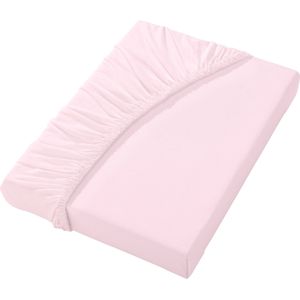 Hoeslaken in zachtroze