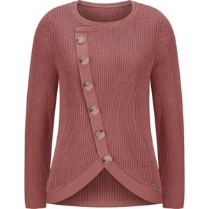 Dames Pullover met ronde hals in rozenhout