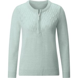 Gebreide Trui - Kalkmint Mêlee - 100% Polyacryl