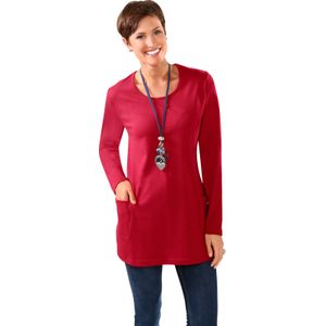 Classic Basics - Lang Shirt - Rood - 100% Katoen - Lange Mouwen