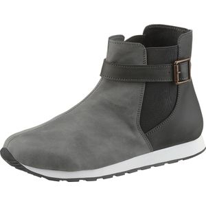 Dames Kort laarsje in grijs/antraciet