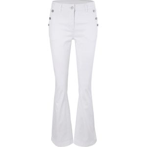 Jeans - Ecru - 98% Katoen 2% Elastaan - Steekzakken - Knoop en Ritssluiting
