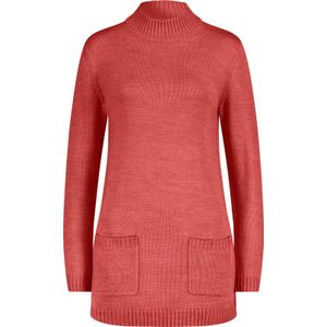 Details - Unikleur Mêlee - Pullover - Lange Mouwen - Staande Kraag