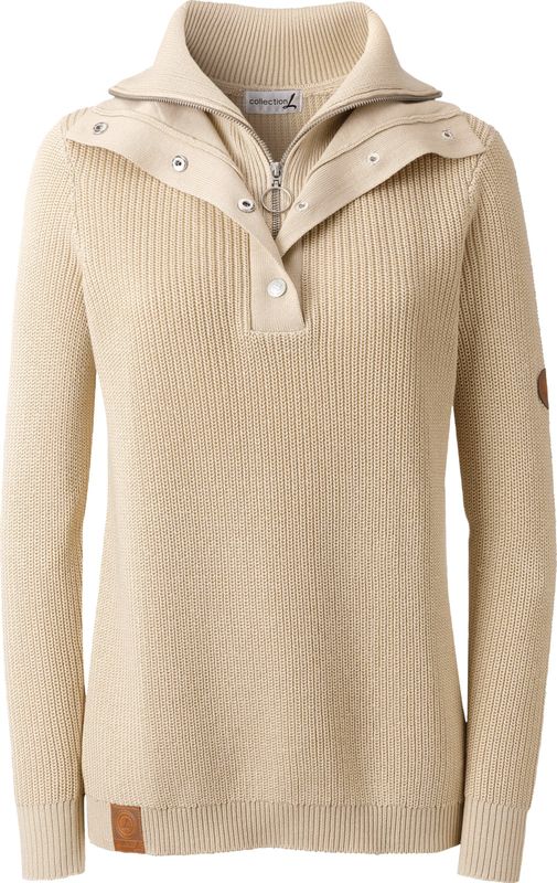 Schipperstruien - Zand - 50% Katoen 50% Polyacryl - Lange Mouwen