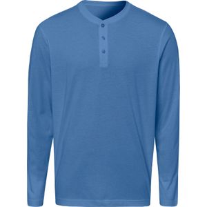 Heren Shirt met lange mouwen in middenblauw