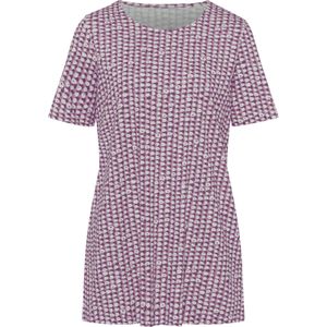Classic Basics - Lang Shirt - Orchidee/Paars Gedessineerd - 100% Katoen