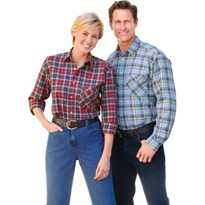 Overhemd - Ruitdessin - Flanel - Lange Mouwen - Comfortmodel