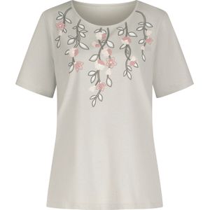 Dames Shirt - Lichtgrijs - Korte Mouwen