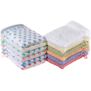 Washandje in gesorteerd
