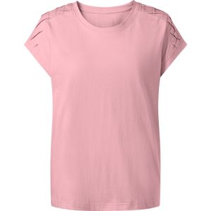 Dames Shirt met ronde hals in roze