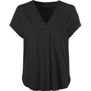 Dames Shirt met korte mouwen in zwart