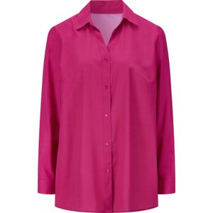 Blouse - Pink - 100% Polyester - Lange Mouwen - Knoopsluiting