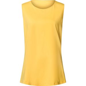 Dames shirt met ronde hals in geel