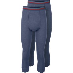 Heren 3/4-onderbroek in rookblauw