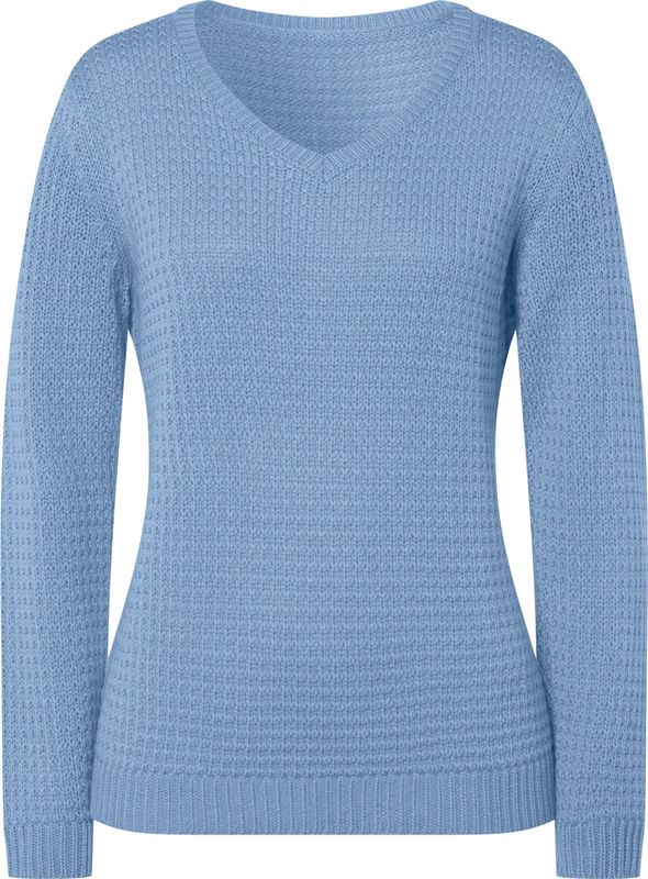 Gebreide Trui - Ijsblauw - 100% Polyacryl