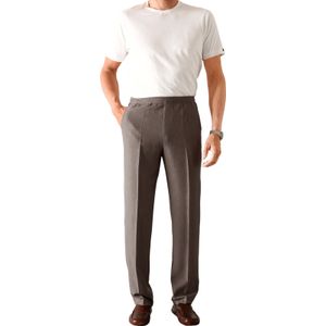 Stretchbroeken - Bruin Mêlee - 100% Polyester - Steekzakken