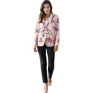 Dames Blouseblazer in roze geprint