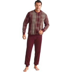 Heren Pyjama in wijnrood