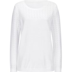 Gebreide Trui - Wit - 100% Polyacryl