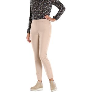 Jeans - Beige - 96% Katoen, 4% Elastaan - Comfortabele Taillehoogte