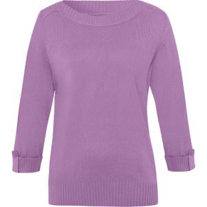 Pullover met 3/4-mouwen in lila