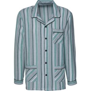 Heren Pyjama in groen gestreept
