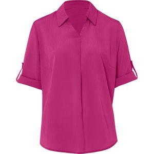 Dames Crêpeblouse in fuchsia