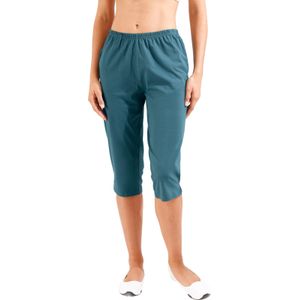 Capri Broek - Petrol - 100% Katoen - Elastische Band