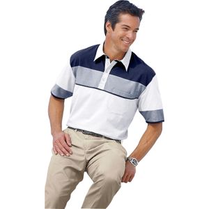 Heren Poloshirt met korte mouwen in wit