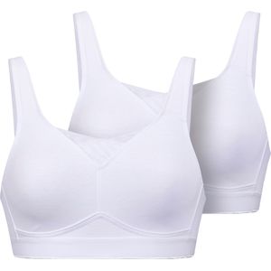 Bralette - Wit - Katoen/Polyamide/Elastaan - Zonder Beugels