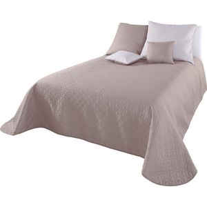 Sprei in taupe/ecru