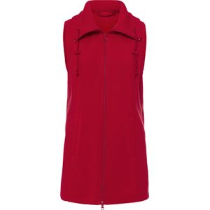 Dames Fleecevest in rood