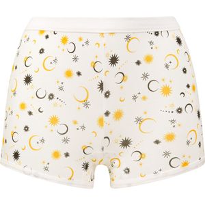 Dames Panty in wit geprint
