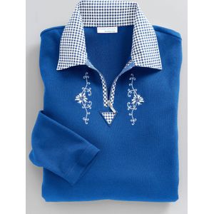 Dames Traditioneel shirt in koningsblauw