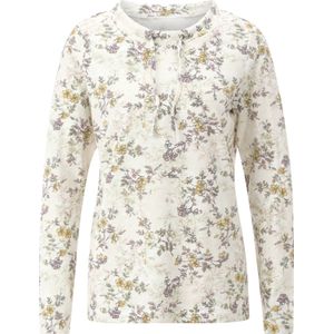 Gebloemd Longsleeve - Champagne - 100% Katoen