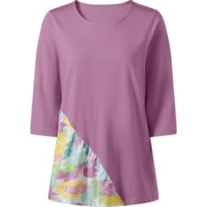 Dames Lang shirt in orchidee/mint