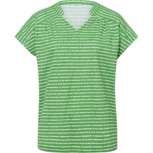 Classic Basics - Shirt - Appel/Wit Gestreept - Korte Mouwen - 100% Katoen