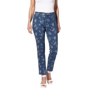 Dames jeans in blue-stonewashed