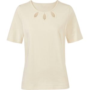T-shirt - Ivoor - 50% Katoen 50% Modaal