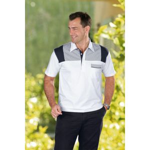 Classic - Poloshirt - Wit/marine - 1-delig