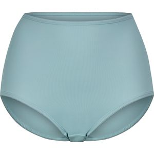 Dames Tailleslip in wit/mint bedrukt + mint