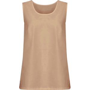 Dames Top met bandjes in taupe
