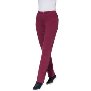 Dames 5-pocketbroek in bordeaux
