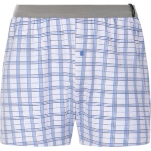 Heren Boxershorts in wit geruit