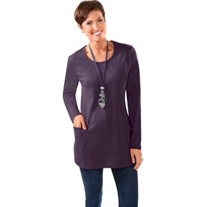 Dames Lang shirt in prune