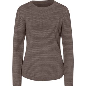 Gebreide Trui - Donkertaupe - 100% Polyacryl