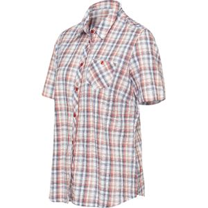 Geruit Blouse - Grapefruit - 100% Katoen - Knoopsluiting