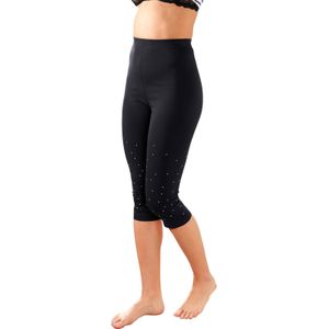 Leggings - Zwart - 95% Katoen, 5% Elastaan - Knielang, Elastische Band